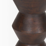 Odessa Dark Brown Wood Accent Table by Mercana at Eve Furniture