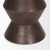 Odessa Dark Brown Wood Accent Table by Mercana at Eve Furniture