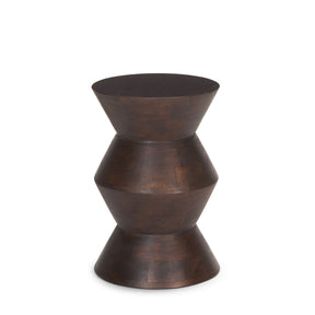 Odessa Dark Brown Wood Accent Table by Mercana at Eve Furniture