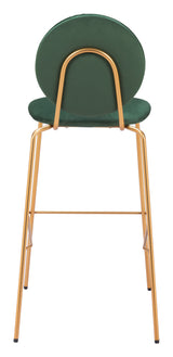 Odessa Green & Gold Barstool (Set of 2) by Zuomod at Eve Furniture