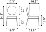 Odessa Green & Gold Dining Chair (Set of 2) by Zuomod at Eve Furniture