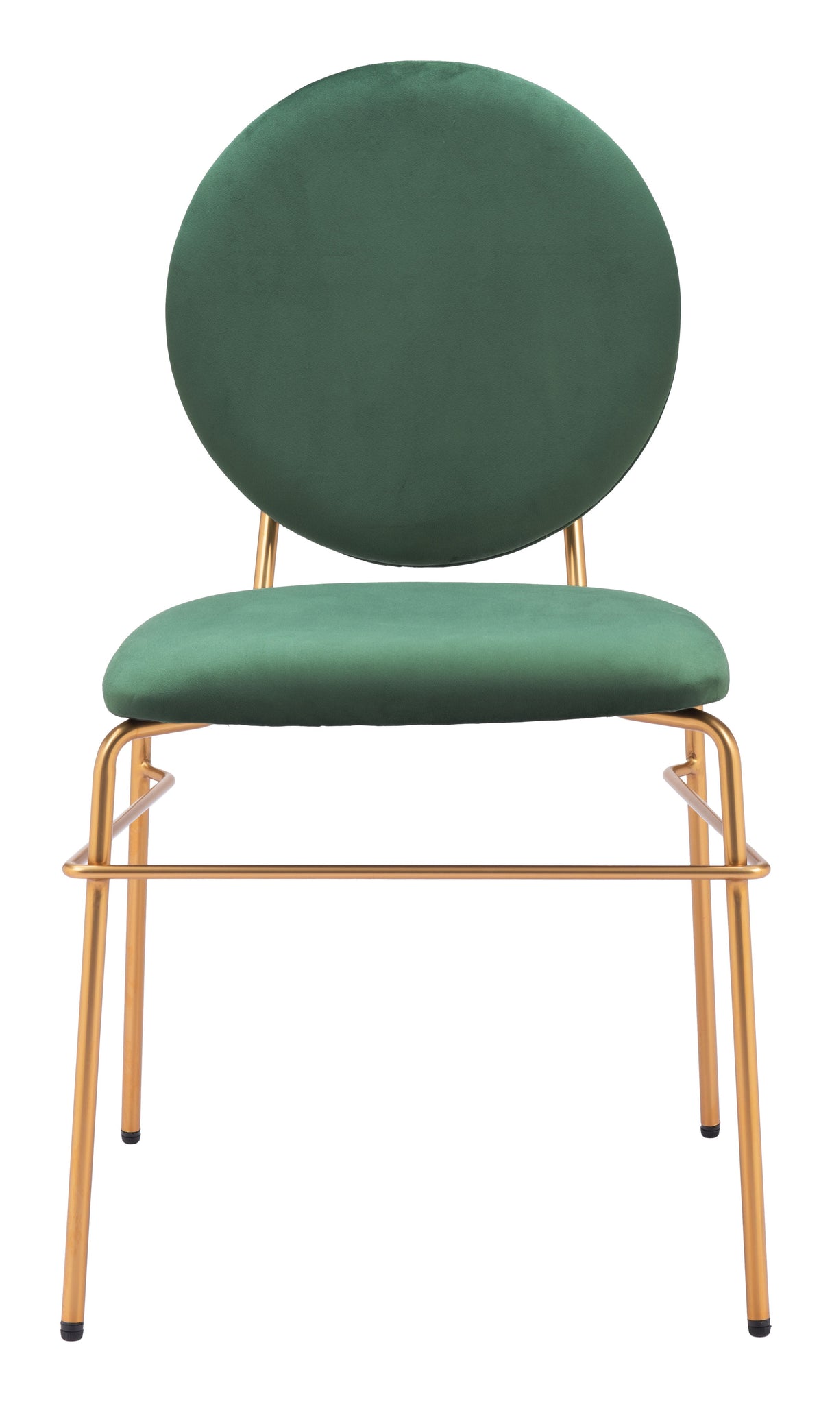 Odessa Green & Gold Dining Chair (Set of 2) by Zuomod at Eve Furniture