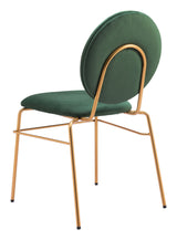 Odessa Green & Gold Dining Chair (Set of 2) by Zuomod at Eve Furniture