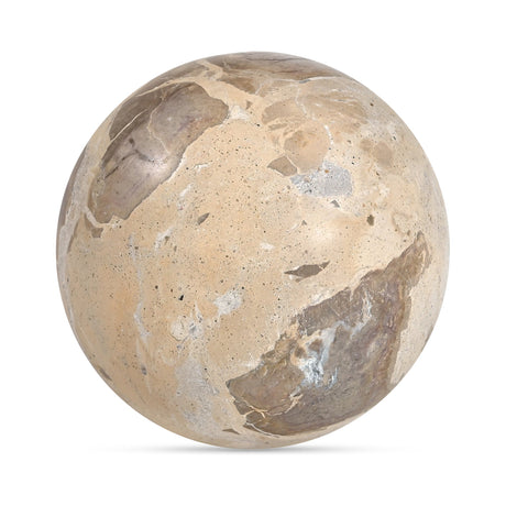 Odessa Tendu Beige Marble Sphere Tabletop Accent by MOES at Eve Furniture