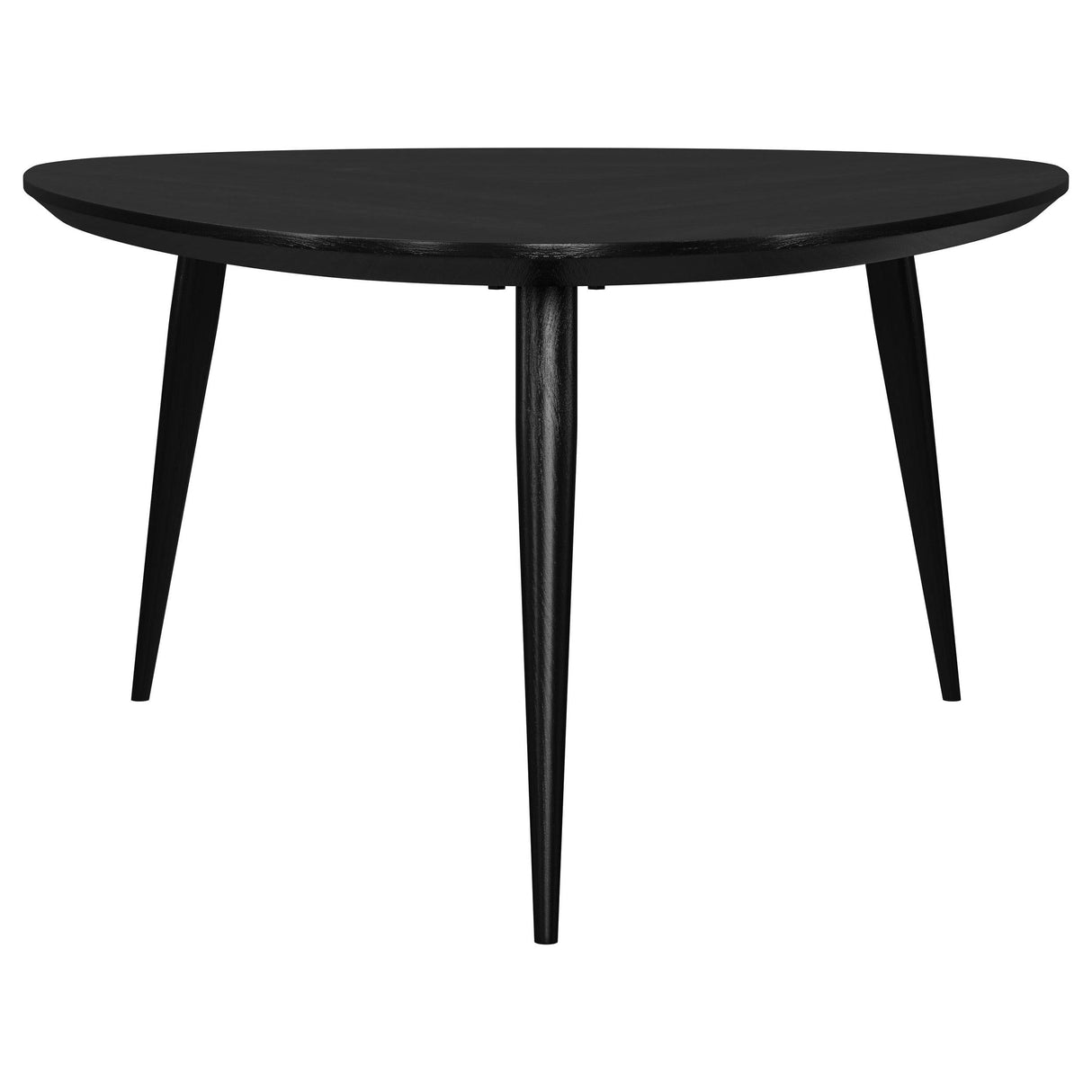 Odessa Triangular Solid Wood Coffee Table Black