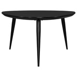 Odessa Triangular Solid Wood Coffee Table Black