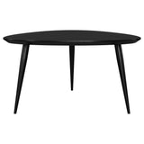 Odessa Triangular Solid Wood Coffee Table Black