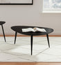Odessa Triangular Solid Wood Coffee Table Black by Coaster at Eve Furniture