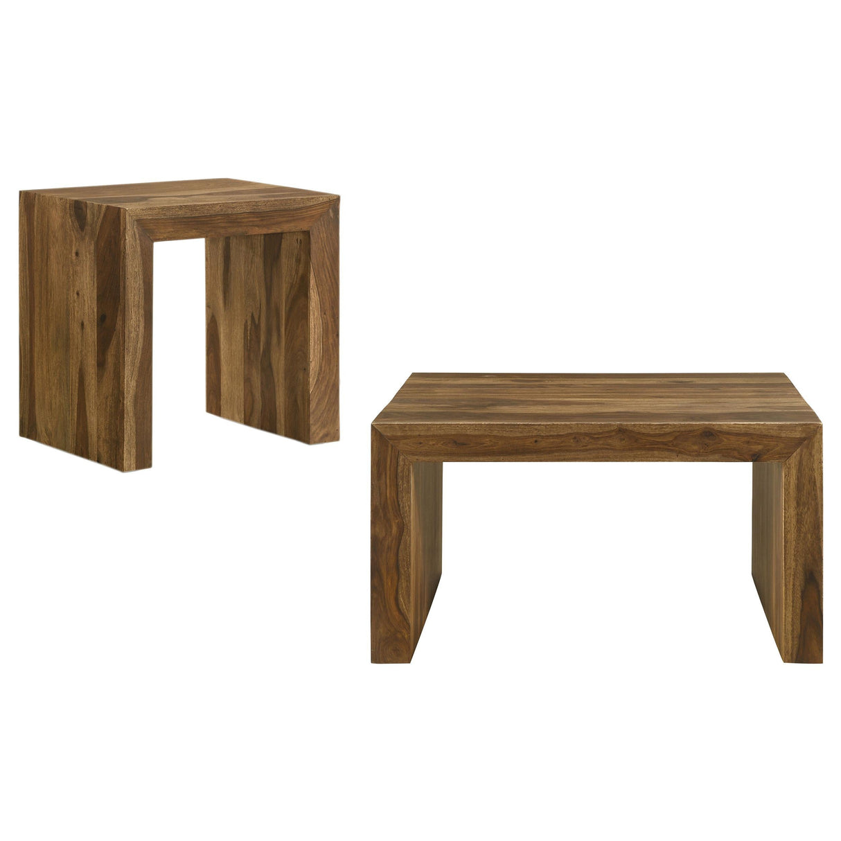 Odilia Auburn 2-Piece Solid Wood Coffee and End Table Set by Coaster at Eve Furniture
