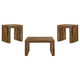 Odilia Auburn 3-Piece Solid Wood Coffee and End Table Set by Coaster at Eve Furniture