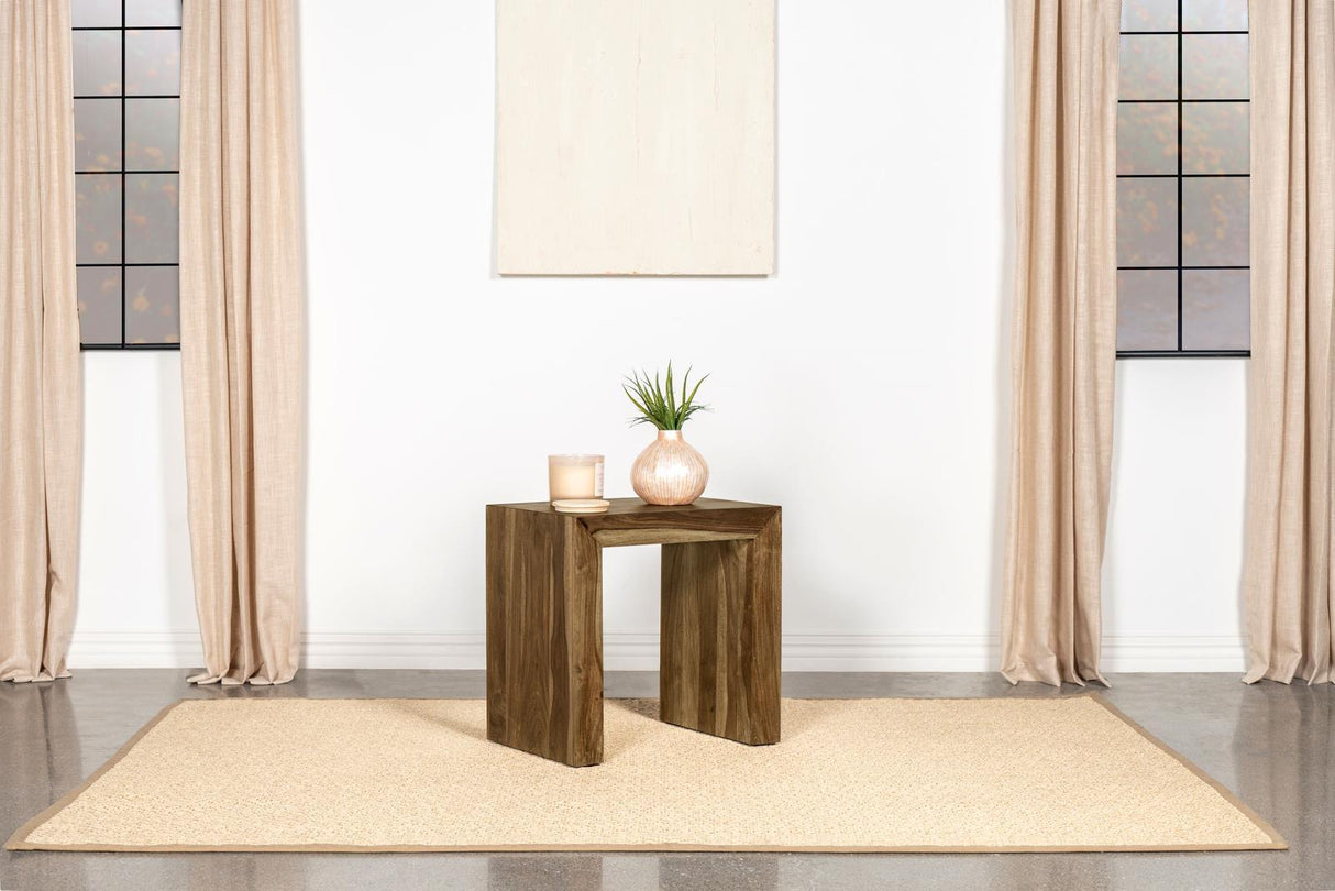 Odilia Rectangular Solid Wood End Table Auburn by Coaster at Eve Furniture