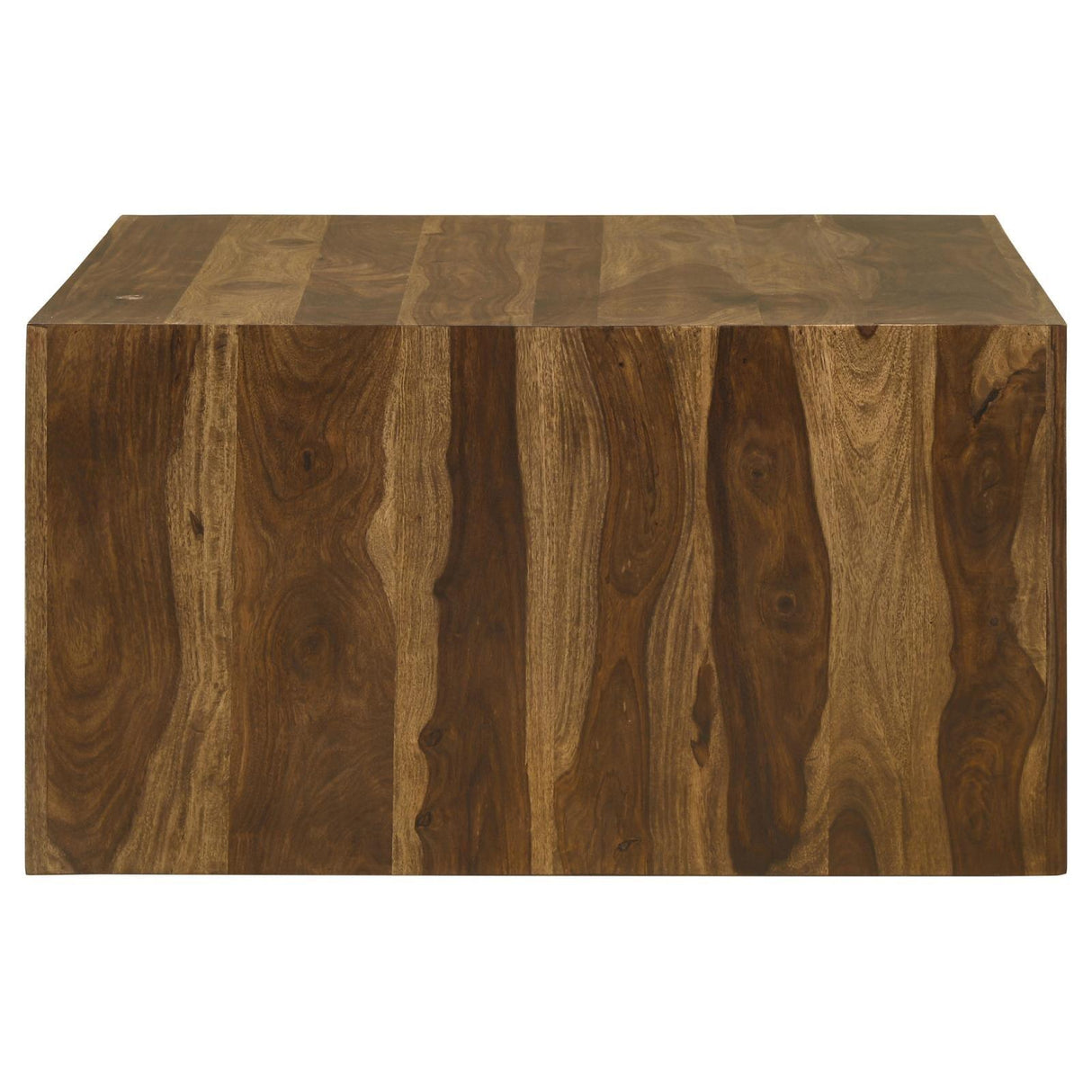 Odilia Square Solid Wood Coffee Table Auburn by Coaster at Eve Furniture
