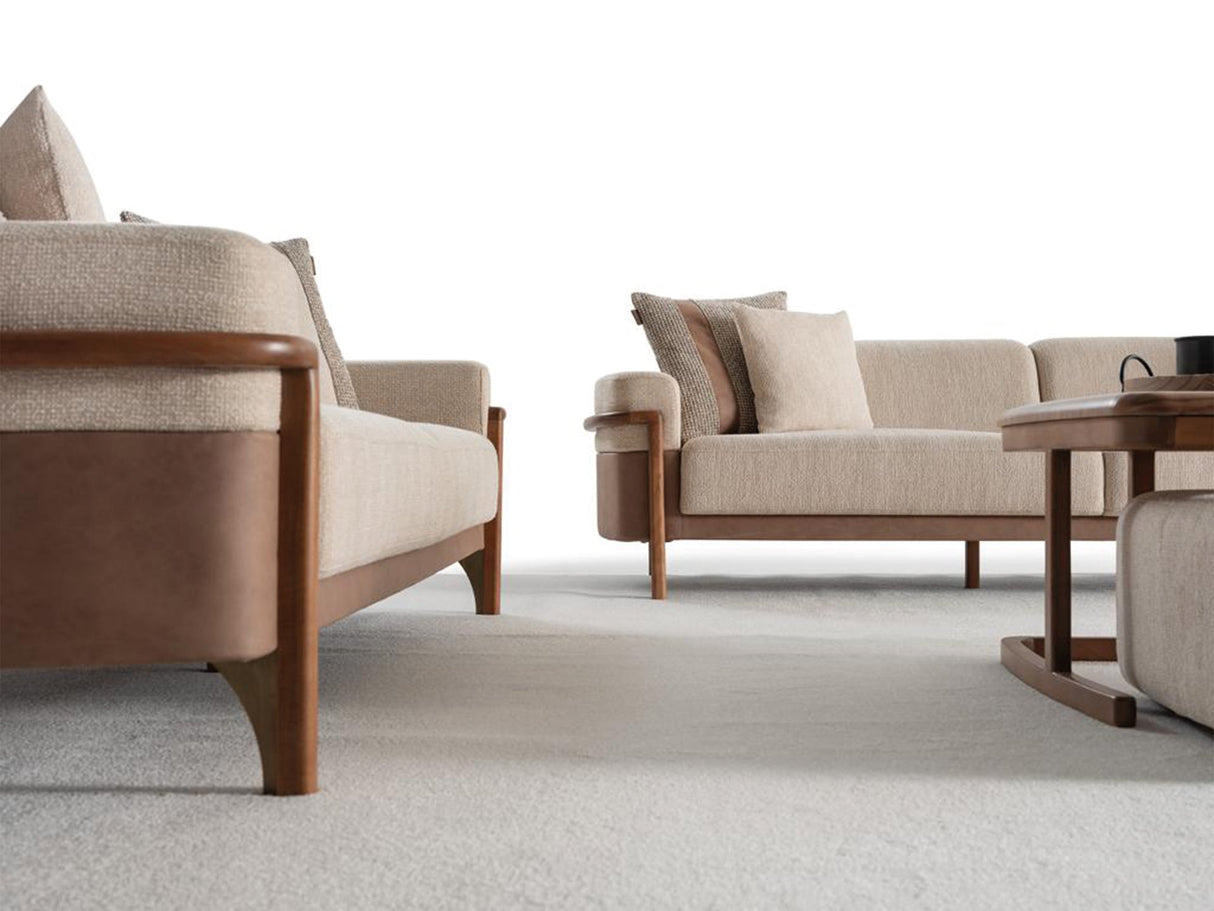 Odin Cream Convertible 4 Seater Sofa by Furnia at Eve Furniture