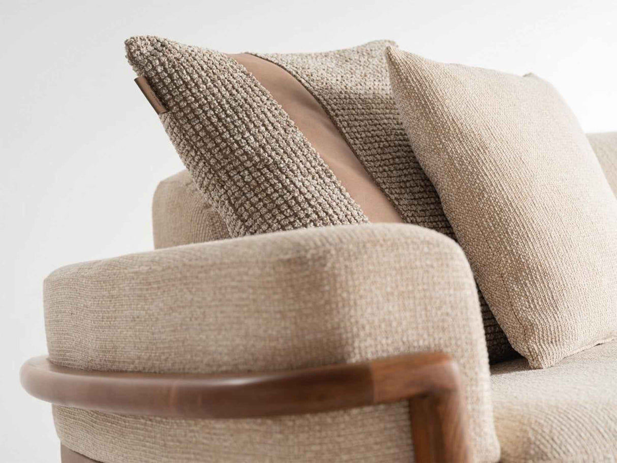 Odin Cream Convertible 4 Seater Sofa by Furnia at Eve Furniture