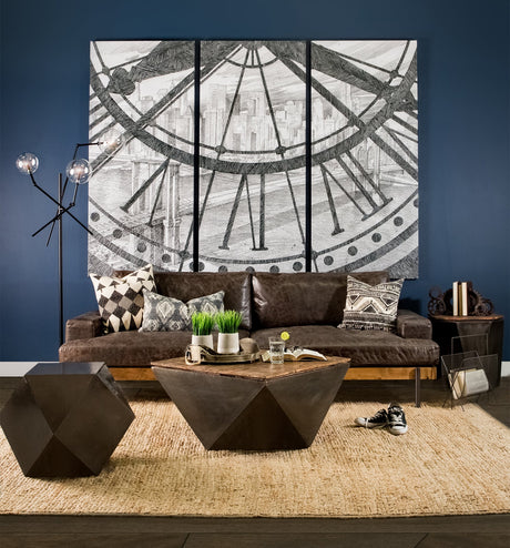 Of Time and The River I by Mercana Studio a Hand Embellished Textured Canvas by Mercana at Eve Furniture