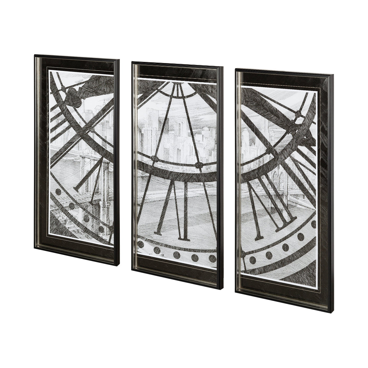 Of Time and The River I by Mercana Studio Hand Embellished Framed Art Print Matted under Glass by Mercana at Eve Furniture