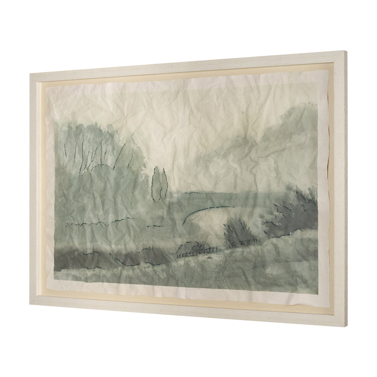 Off By The River by Mercana Studio a Hand Embellished Framed Art Print Matted under Glass by Mercana at Eve Furniture
