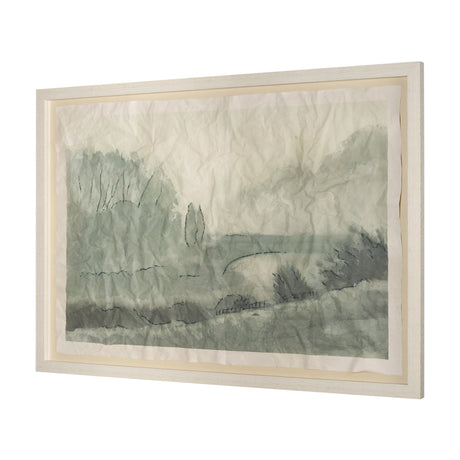 Off By The River by Mercana Studio a Hand Embellished Framed Art Print Matted under Glass by Mercana at Eve Furniture