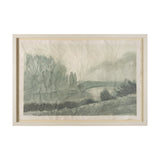 Off By The River by Mercana Studio a Hand Embellished Framed Art Print Matted under Glass by Mercana at Eve Furniture