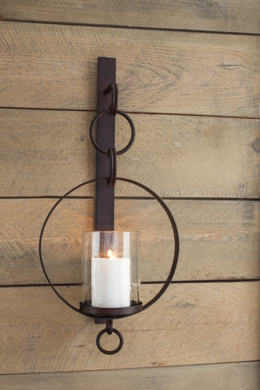 Ogaleesha Brown Wall Sconce by Ashley at Eve Furniture