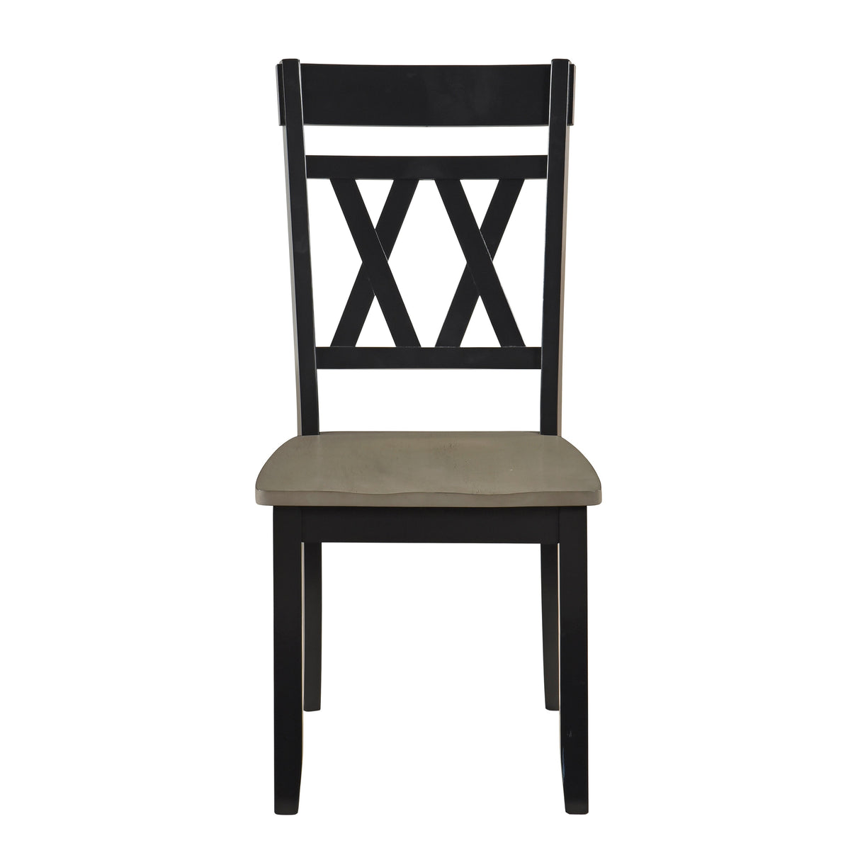 Ogden Black Double X-Back Side Chair, Set of 2 by Homelegance at Eve Furniture