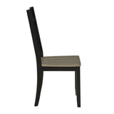 Ogden Black Double X-Back Side Chair, Set of 2 by Homelegance at Eve Furniture