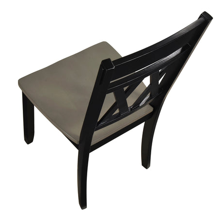 Ogden Black Double X-Back Side Chair, Set of 2 by Homelegance at Eve Furniture