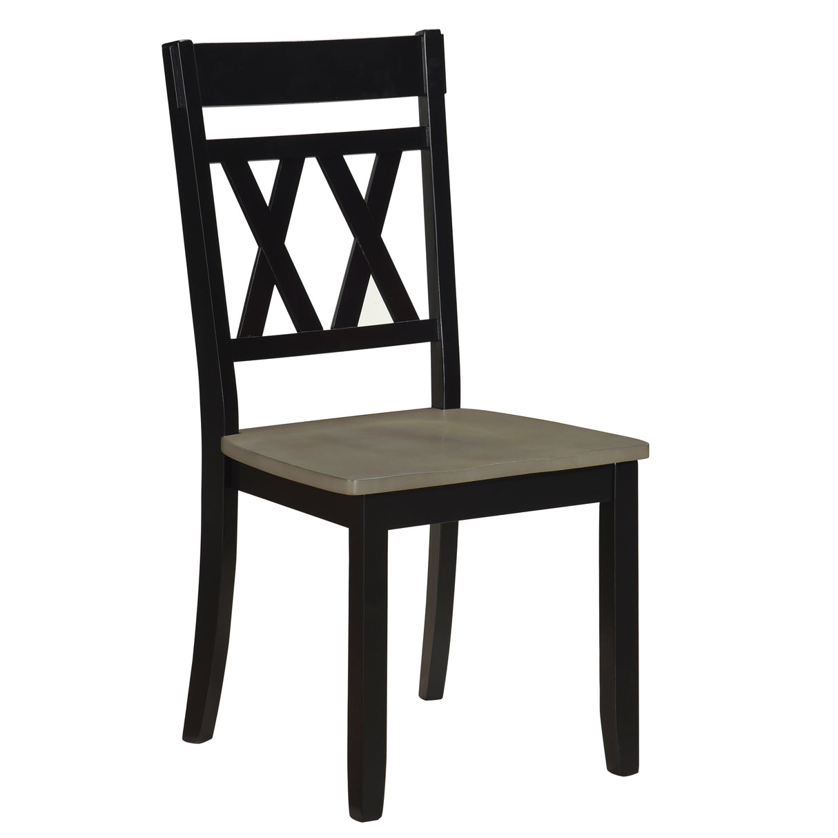 Ogden Black Double X-Back Side Chair, Set of 2 by Homelegance at Eve Furniture