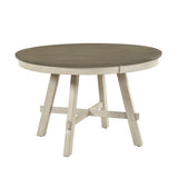 Ogden Graywash/Antique White 48" Round Dining Table by Homelegance at Eve Furniture