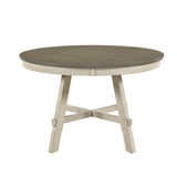 Ogden Graywash/Antique White 48" Round Dining Table by Homelegance at Eve Furniture