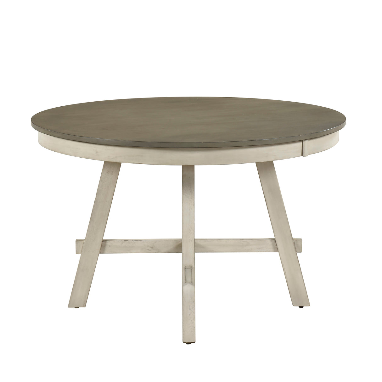 Ogden Graywash/Antique White 48" Round Dining Table by Homelegance at Eve Furniture