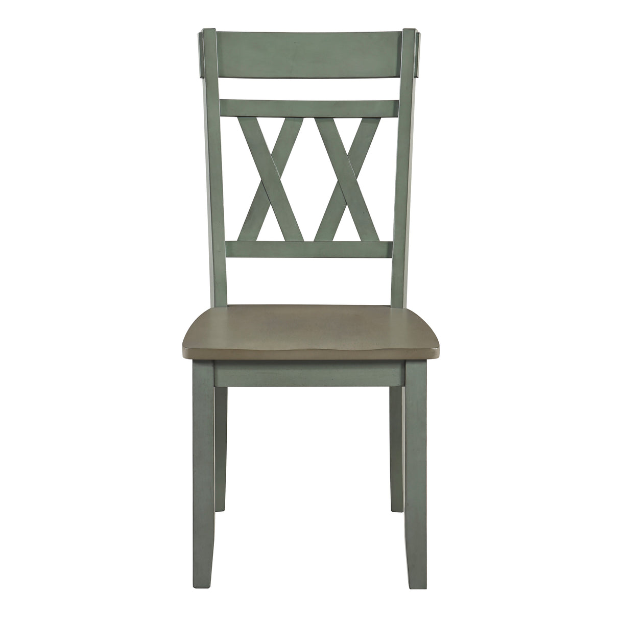 Ogden Teal Double X-Back Side Chair, Set of 2 by Homelegance at Eve Furniture