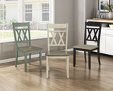 Ogden Teal Double X-Back Side Chair, Set of 2 by Homelegance at Eve Furniture