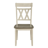 Ogden White Double X-Back Side Chair, Set of 2 by Homelegance at Eve Furniture