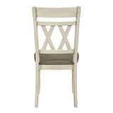 Ogden White Double X-Back Side Chair, Set of 2 by Homelegance at Eve Furniture
