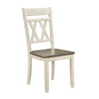 Ogden White Double X-Back Side Chair, Set of 2 by Homelegance at Eve Furniture