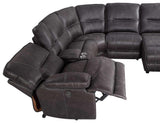 Ogden 6-Piece Power Sectional with RAF Recliner by Steve Silver at Eve Furniture