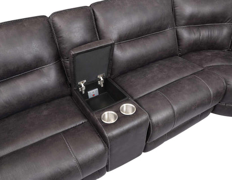 Ogden 6-Piece Power Sectional with RAF Recliner by Steve Silver at Eve Furniture