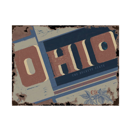 Ohio by Alarm a Hand Embellished Textured Canvas by Mercana at Eve Furniture