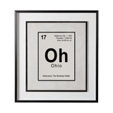 Ohio by Glartlab a Hand Embellished Textured Framed Art Print Matted under Glass by Mercana at Eve Furniture