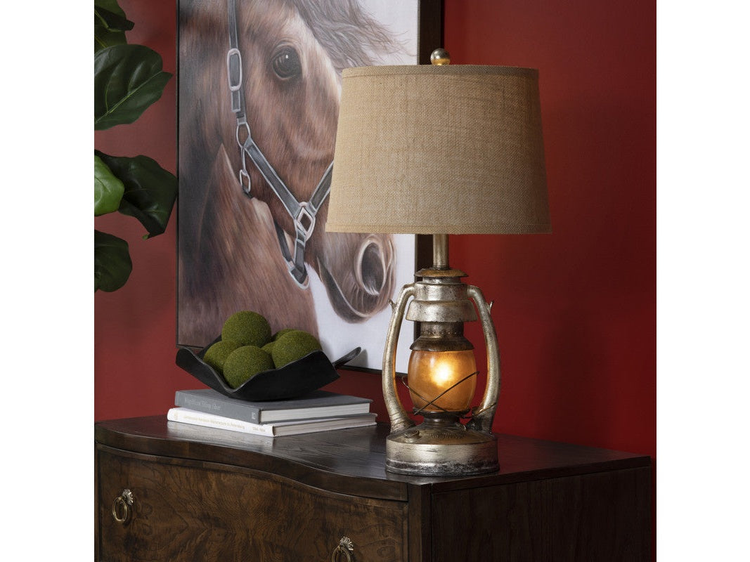 Oil Lantern Bronze/Brown Table Lamp by Crestview at Eve Furniture