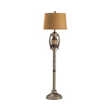 Oil Lantern Grey/Bronze Floor Lamp by Crestview at Eve Furniture