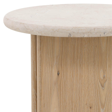Oja Side Table, Natural Wash by Dovetail at Eve Furniture