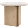 Oja Side Table, Natural Wash by Dovetail at Eve Furniture