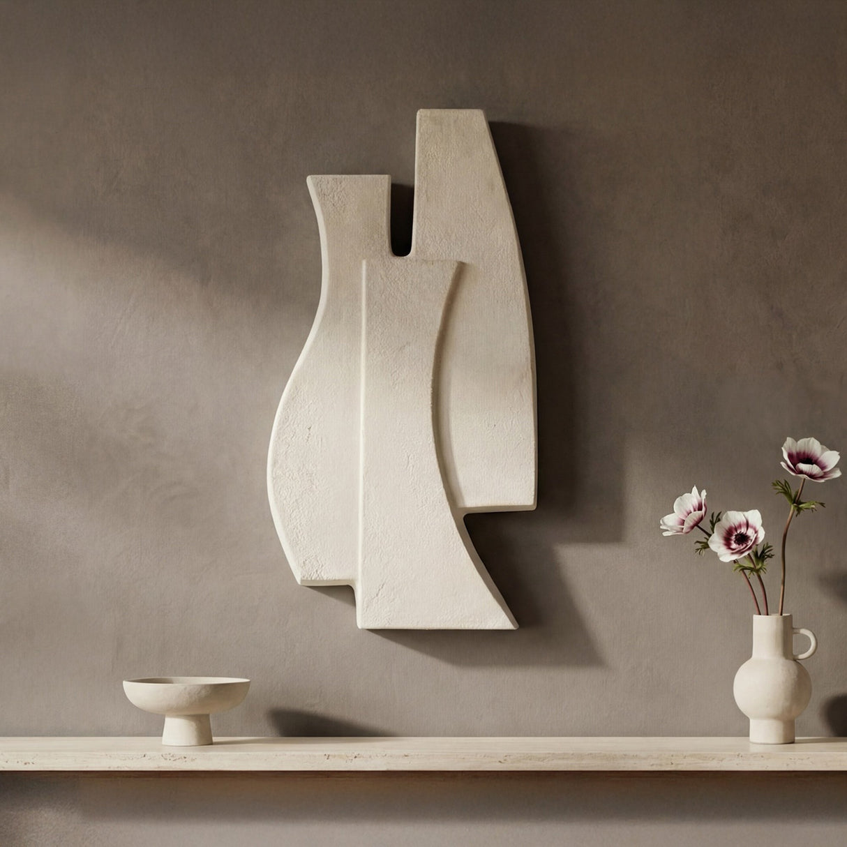 Ola Beige Wall Sculpture by MOES at Eve Furniture