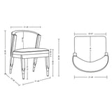 Ola Dining Chair in Cream by Manhattan Comfort at Eve Furniture
