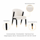 Ola Dining Chair in Cream by Manhattan Comfort at Eve Furniture