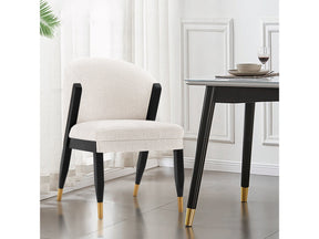 Ola Dining Chair in Cream by Manhattan Comfort at Eve Furniture