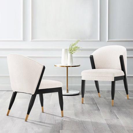 Ola Dining Chair in Cream (set of 2) by Manhattan Comfort at Eve Furniture