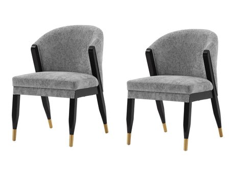Ola Dining Chair in Grey (set of 2) by Manhattan Comfort at Eve Furniture